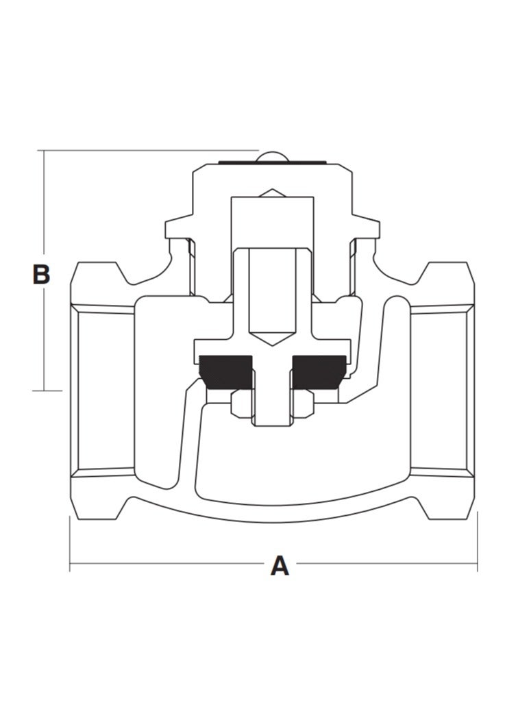Bronze Check Valve 1/2'' (Hattersley) - Image 2