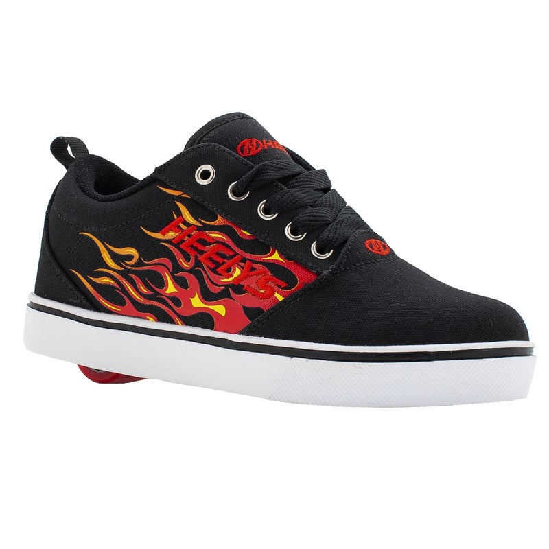 HEELYS Mens Casual Wheeled Heel Shoe BlackRedFlames 13