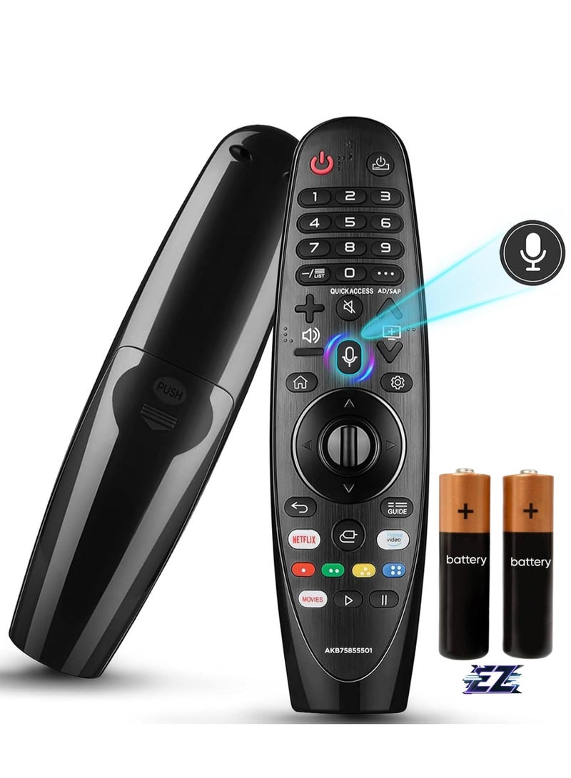 ELTRAZONE Voice Magic Remote Control for LG Smart TV 2017-2022 AN-MR20GA MR19BA MR18BA MR650A Replacement with Voice and Pointer Function for LG Magic Voice Remote with battery - Image 1