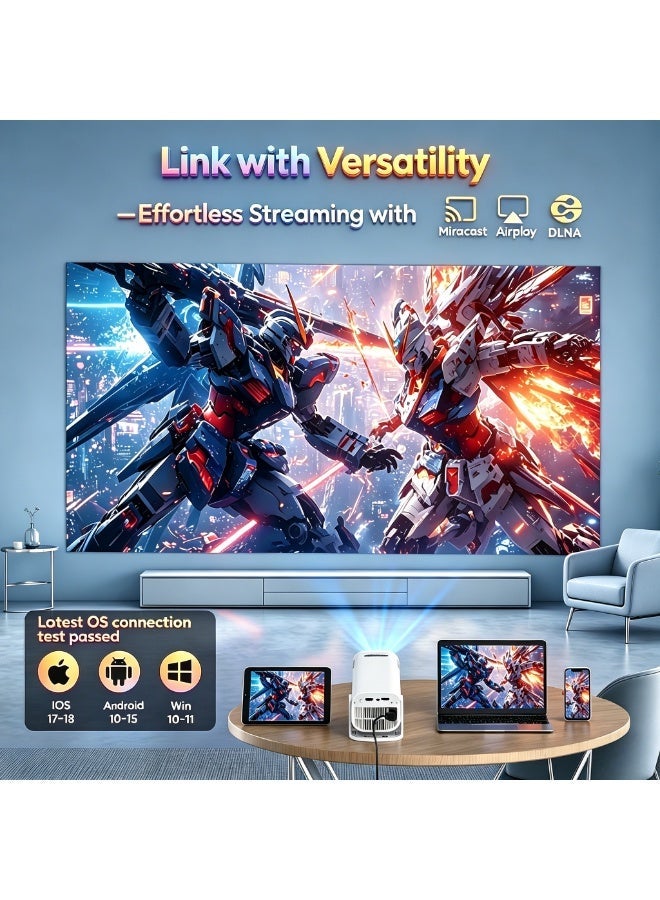 XGODY 300 ANSI 4K Mini Short Throw Projector Wifi6 Android Dual WIFI BT5.2 1280*720P Portable Home Theater - Image 5