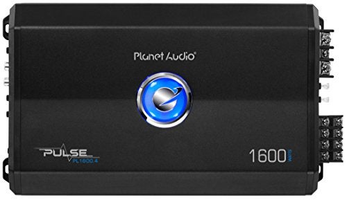 Planet Audio PL1600.4 4 Channel Car Amplifier - 1600 High Output, High/Low Level Inputs, High/Low Pass Crossover, Hook Up to Subwoofer for Bass