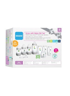 MAM Grow With Baby 15Piece Gift Set Newborn 04 Months Anticolic Bottles And Silicone Nipples Skinsoft Essential Baby Items Unisex  - Image 2