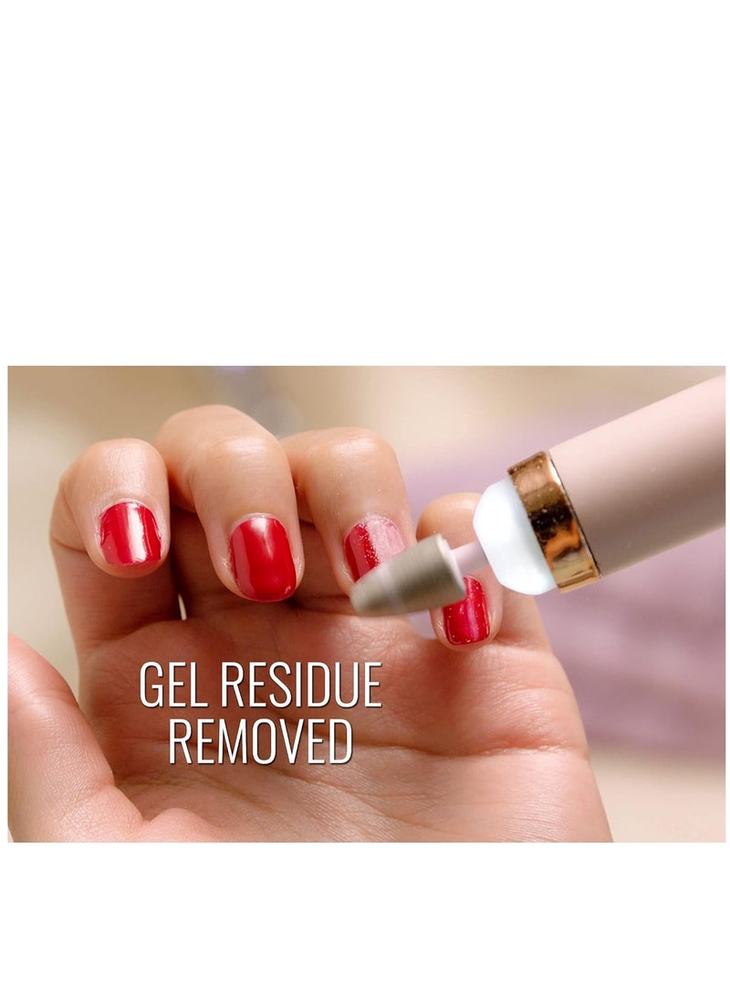 Salon Nails Kit with Led Light Electronic Nail File and Full Manicure and Pedicure Tool Precision Control Rechargeable and Cordless Safety Different Modes - Image 3