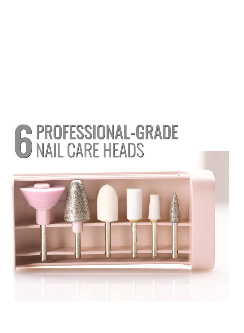 Salon Nails Kit with Led Light Electronic Nail File and Full Manicure and Pedicure Tool Precision Control Rechargeable and Cordless Safety Different Modes - Image 2