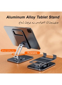 هوديوس حامل هاتف معدني حامل هاتف للمكتب ارتفاع قابل للتعديل حامل iPhone حامل iPhone قابل للطي لجميع هواتف iPhone 14/14 Plus / 14 Pro / 14 Pro Max / iPhone SE 3 / iPhone 13 Pro Max / 13mini رمادي  - Image 5