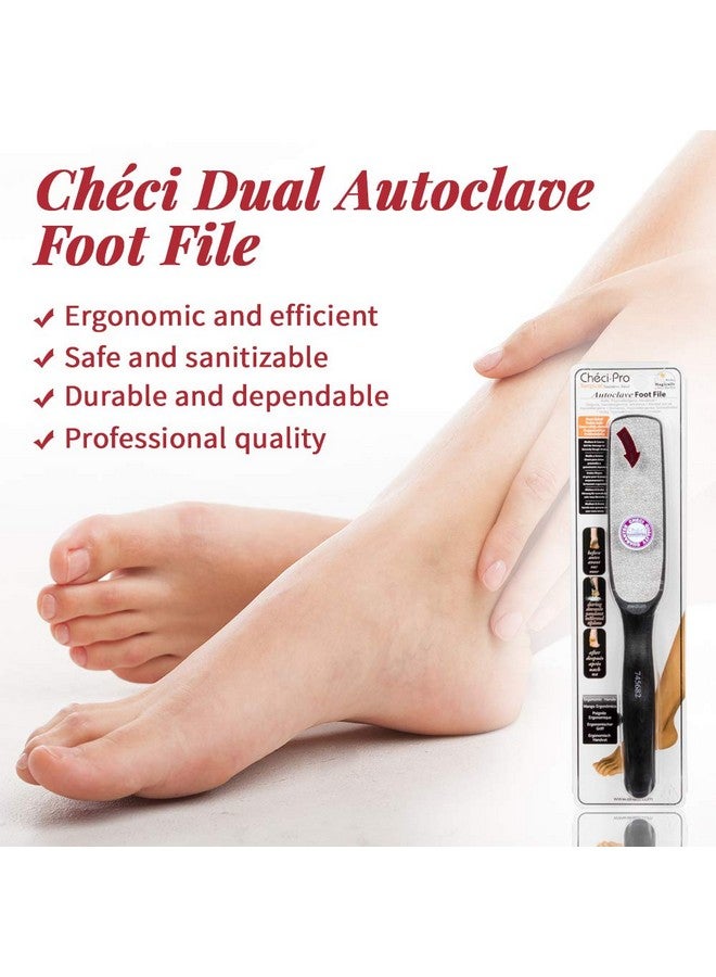 Checi Autoclave Sanitize And Sterilize Dual Coarse And Medium Foot File Carded - Image 2