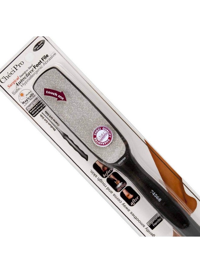 Checi Autoclave Sanitize And Sterilize Dual Coarse And Medium Foot File Carded - Image 1