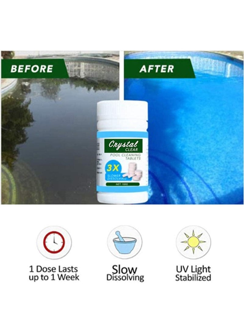 يوڠام عوامة تنظيف حمام السباحة مع أقراص تطهير بوزن 200 جرام – مجموعة موزع كلور لحمام السباحة - Image 5