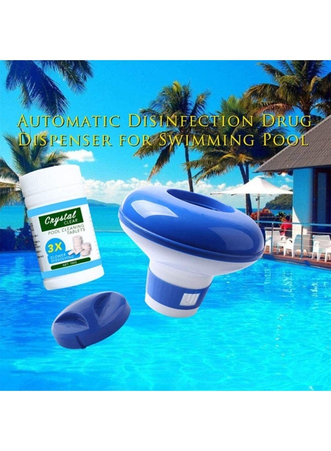 يوڠام عوامة تنظيف حمام السباحة مع أقراص تطهير بوزن 200 جرام – مجموعة موزع كلور لحمام السباحة - Image 4