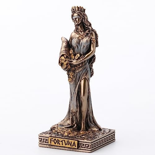 Veronese Design 3 12 Inches Fortuna Greek Goddess of Good Fortune Resin Miniature Statue Figurine Collectible - Image 1