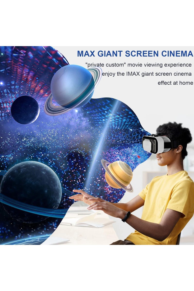 3D Virtual Reality Headset with Bluetooth Remote Control, Fully Compatible with 4.7-6.5 Inch iPhone and Android Smartphones, Ideal for Immersive Gaming and Movies, Perfect Gift for Kids and Adults - Image 4