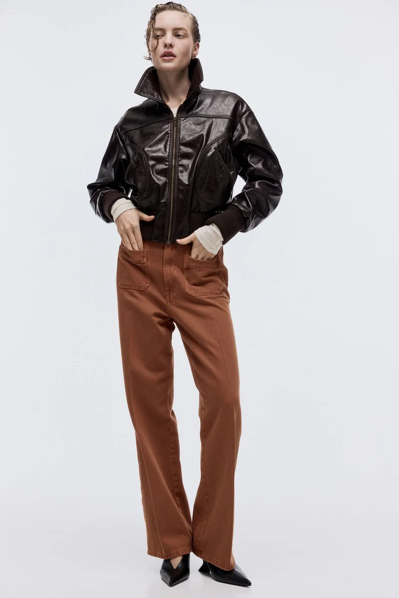 H&M Straight High Jeans