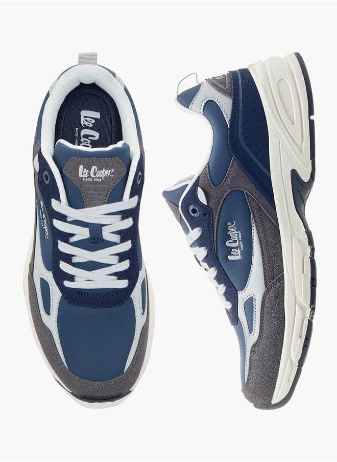 Lee Cooper Men's Panelled Lace-Up Sneakers  - Image 1