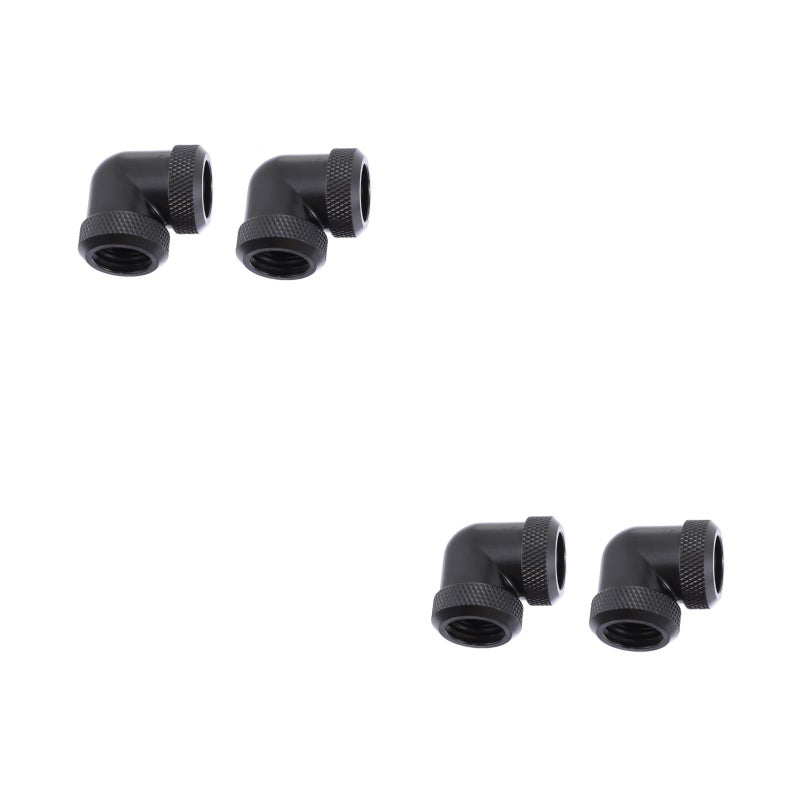 4 PCS Brass Fitting for Computer Water Cooling 90 Degree Rotary Supply - Image 1