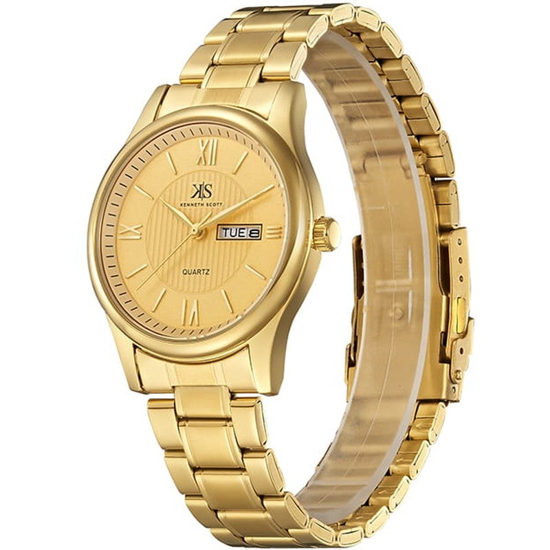 كينيث سكوت ساعة يد رجالية من الستانلس ستيل بعقارب - -  مم - Image 2