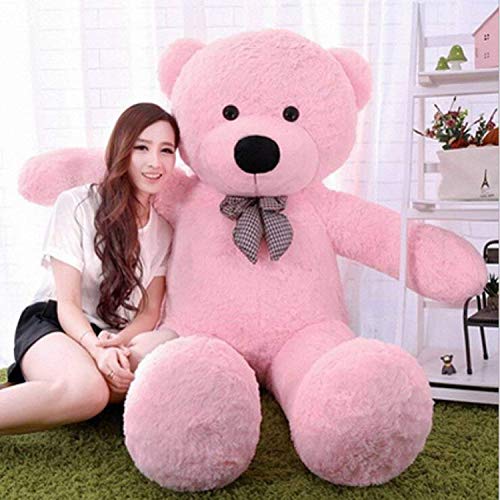 CLICK4DEAL 152 CM Huge Huggable/Fluffy/Spongy Super Soft Teddy Bear for Kids/Girls Specially Designed Gift for Birthday/Anniversary/Valentine(5 Feet, Pink) - Image 1