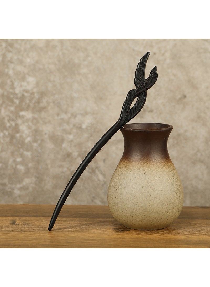 Generic - Ebony Hairpin Traditional Chinese Hair Stick Ebony Phoenix Ling - Image 1