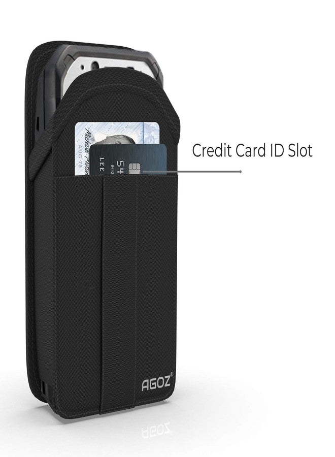 Agoz Panasonic TOUGHBOOK N1 T1 Scanner Holster, Rugged Case Pouch for Panasonic TOUGHBOOK FZ-N1, TOUGHBOOK FZ-T1 Handheld Barcode Touch Mobile Computer, Cover w/Strong Metal Clip Belt Loops, Card Slot - Image 4