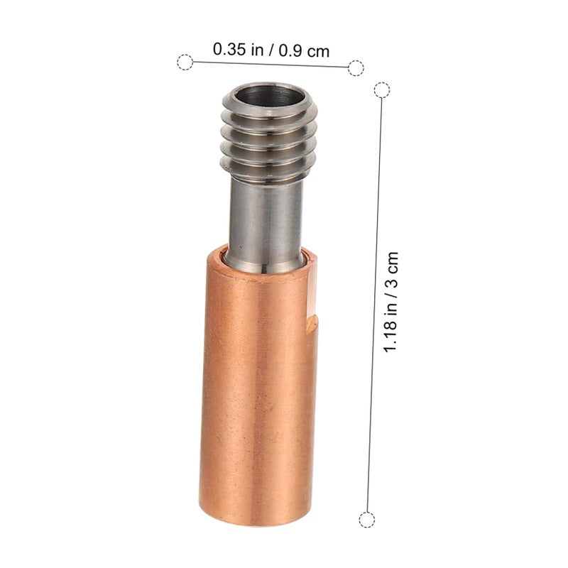 Titanium Alloy Heatbreak Throat M6 Thread Extruder Tube For 3D Printer Effective Material Feeding - Image 4