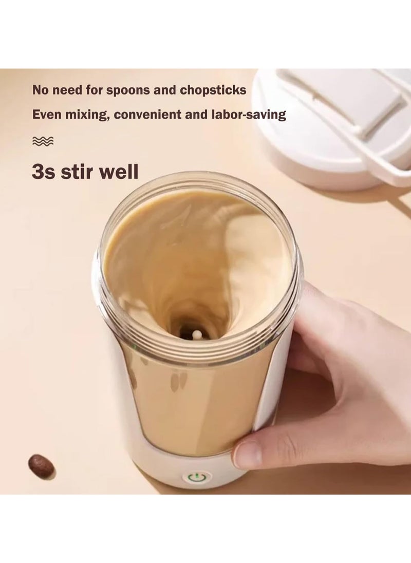 Generic - White Electric Protein Shaker Bottle, 100% Leak-Proof Blender - Usb Rechargeable Blender Bottle, Protein Mix Shaker Bottle, Made Of Safe Materials - Bpa Free - 450ml - Image 1