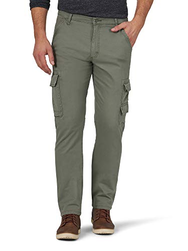 Wrangler Authentics سروال كارجو للرجال من رانجلر أوثنتيكس، زيتوني غامق، 30W x 32L US - Image 1