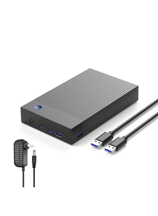 Direct 3.5 Inch Multi-function Hard Disk Box USB3.0 USB3.1 Universal Installation-free Mobile Box-Color:3.5inch Multifunctional Stripes Drive  - Image 5