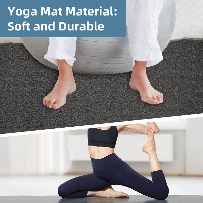 KPOCKED Non-Slip Workout Mat for Under Desk Ellipticals,Thicker & Quieter,23.6x17.7x0.2",Suitable for Ellipse Leg Exerciser, Foot & Leg Pedal Exerciser for Seniors Fitness, Floor Protection,Enhanced Stability - Image 3