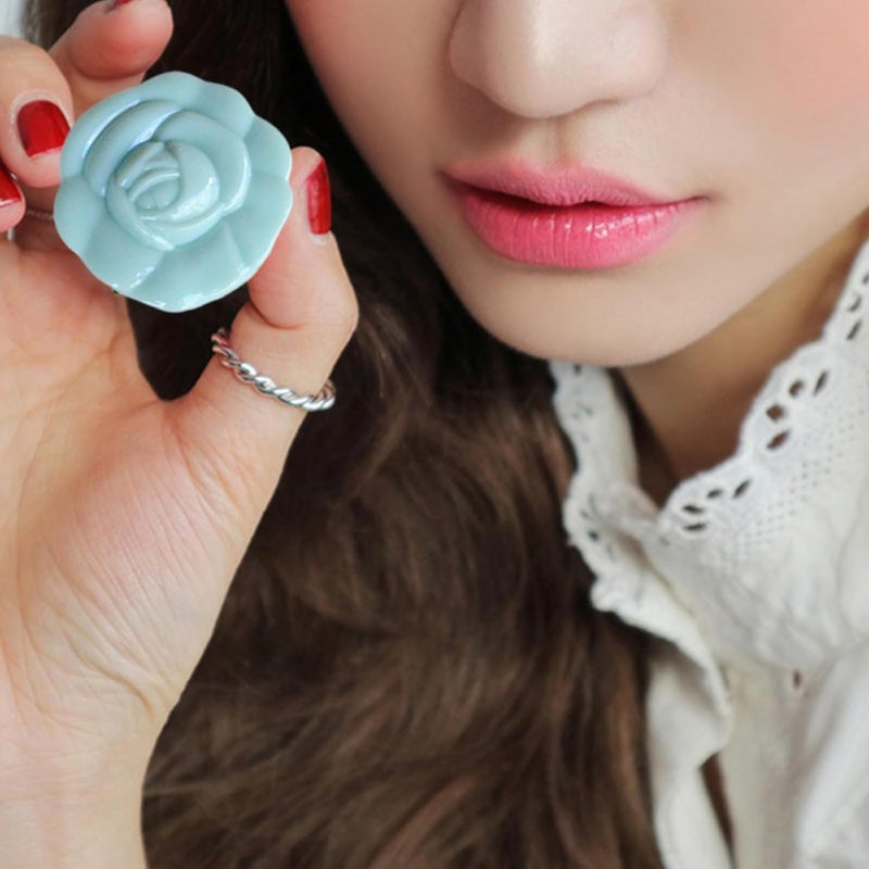 10PCS Rose Design Mirrored Lipstick Holder Compact Travel Size Cosmetic Storage Case For Lip Gloss Valentines Present Cosmetic Containers - Image 5