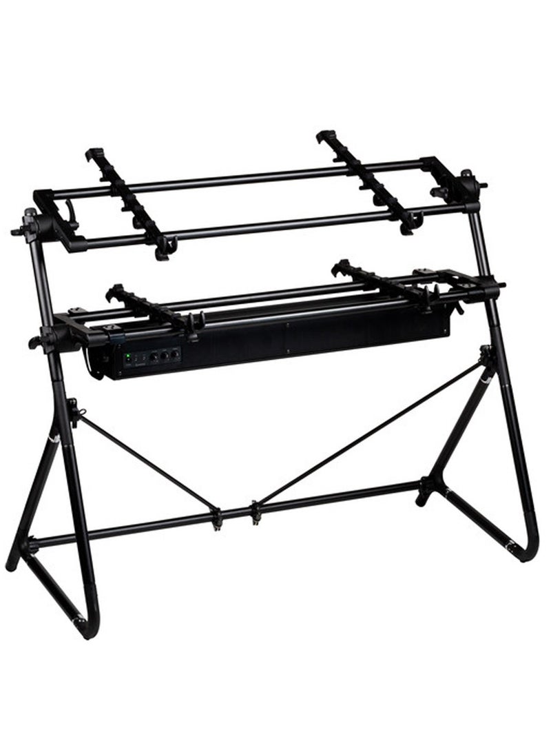 Korg SONICBAR-1 Stereo Keyboard Amplifier and Monitor Speaker | 4 Full-Range Drivers | Dual Stereo Inputs | Thru-Out | SEQUENZ Stand Mountable | Black - Image 1
