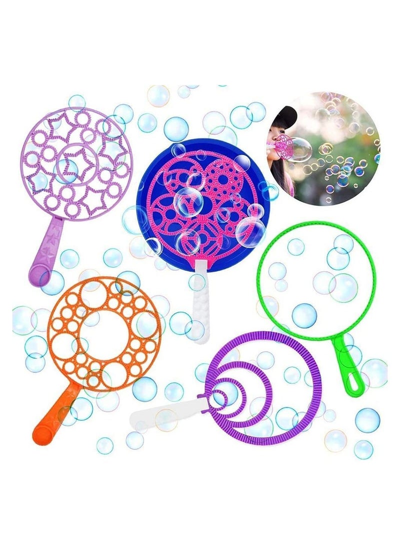 واي آند دي مجموعة Bubble Wand مع الحل الكبير Wands الملونة للأطفال ، اللعب الداخلي والخارجي بألوان عشوائية - Image 1