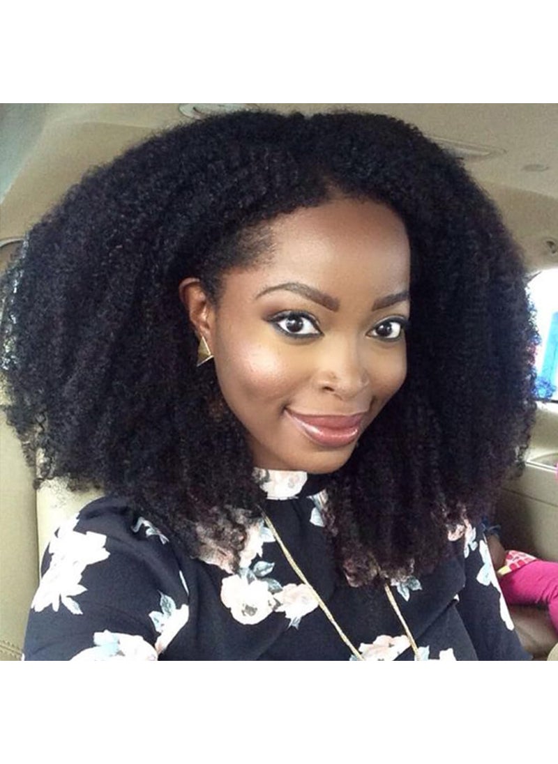 ZigZag Hair - ZigZag Hair Afro Kinky Curly Clip In Human Hair Extensions Brazilian Virgin African American 4B 4C Clip in Hair Extensions Natural Clip Ins For Black Women 22inch 4B 4C - Image 1