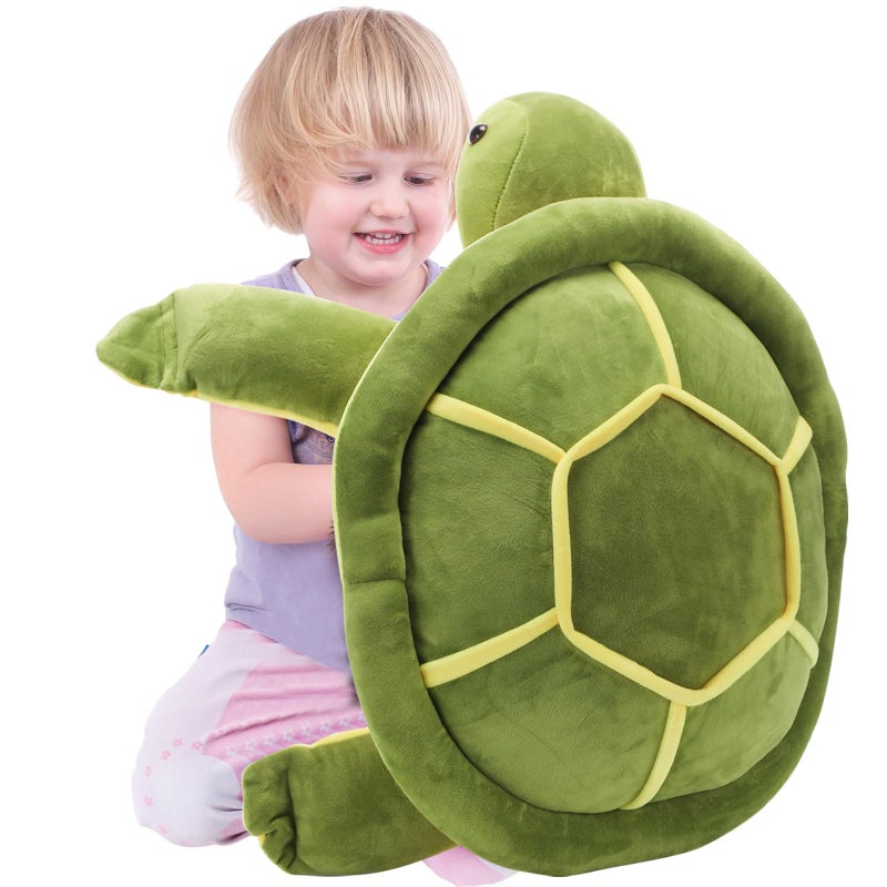 Liliful Giant Sea Turtle Stuffed Animals Soft Large Green Plush Sea Turtle Pillow for Kids Girls Boys Gifts for Mothers Day Birthday28 inches - Image 3