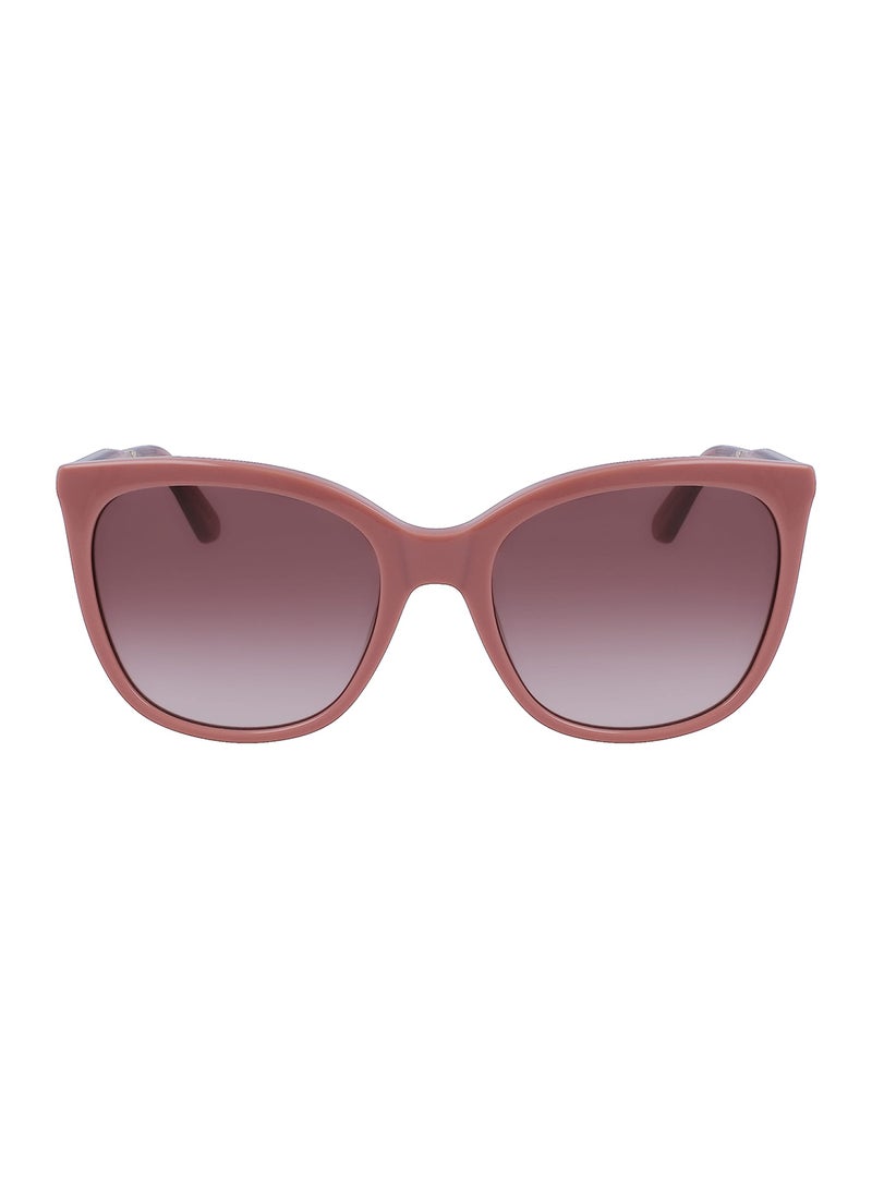 CALVIN KLEIN Women's Rectangular Sunglasses - CK23500S-601-5519 - Lens Size: 55 Mm - Image 1