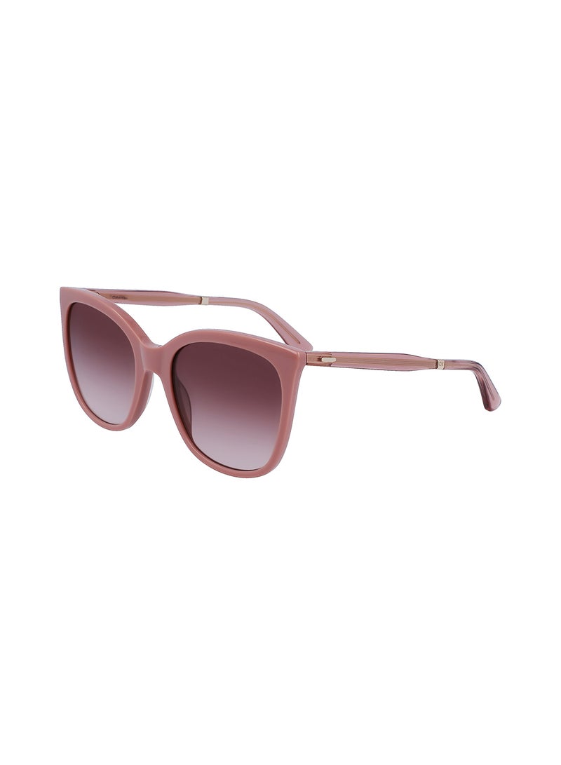 CALVIN KLEIN Women's Rectangular Sunglasses - CK23500S-601-5519 - Lens Size: 55 Mm - Image 3