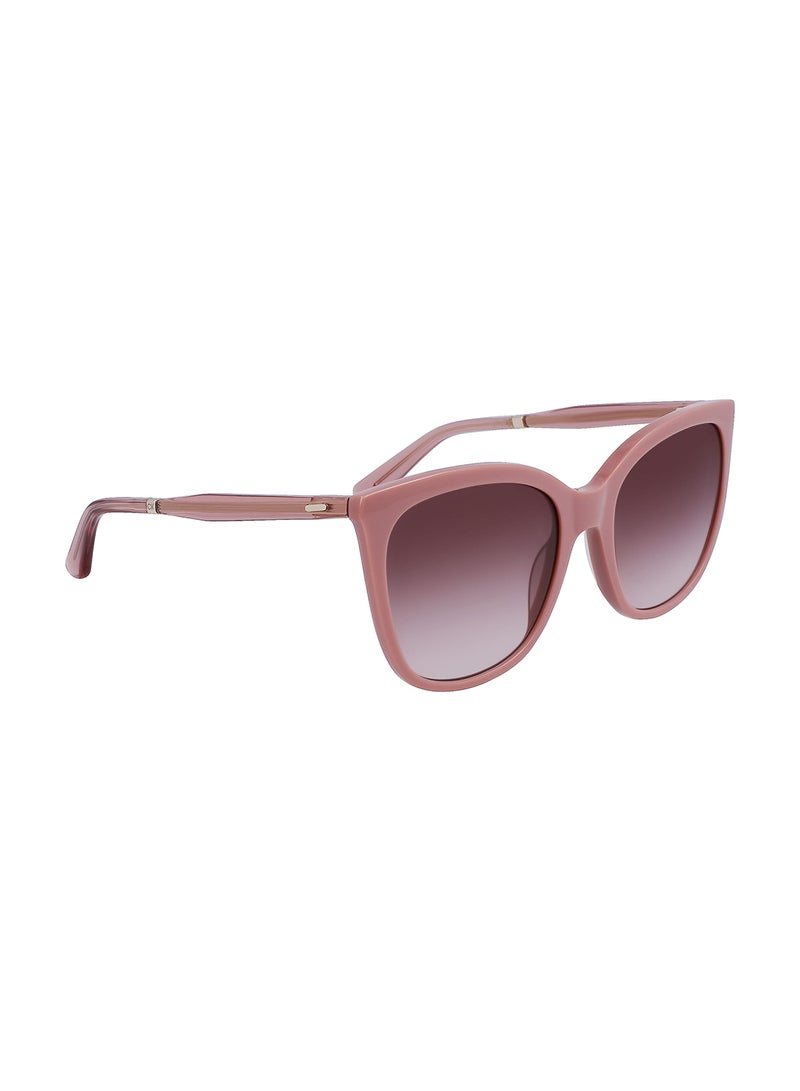 CALVIN KLEIN Women's Rectangular Sunglasses - CK23500S-601-5519 - Lens Size: 55 Mm - Image 2