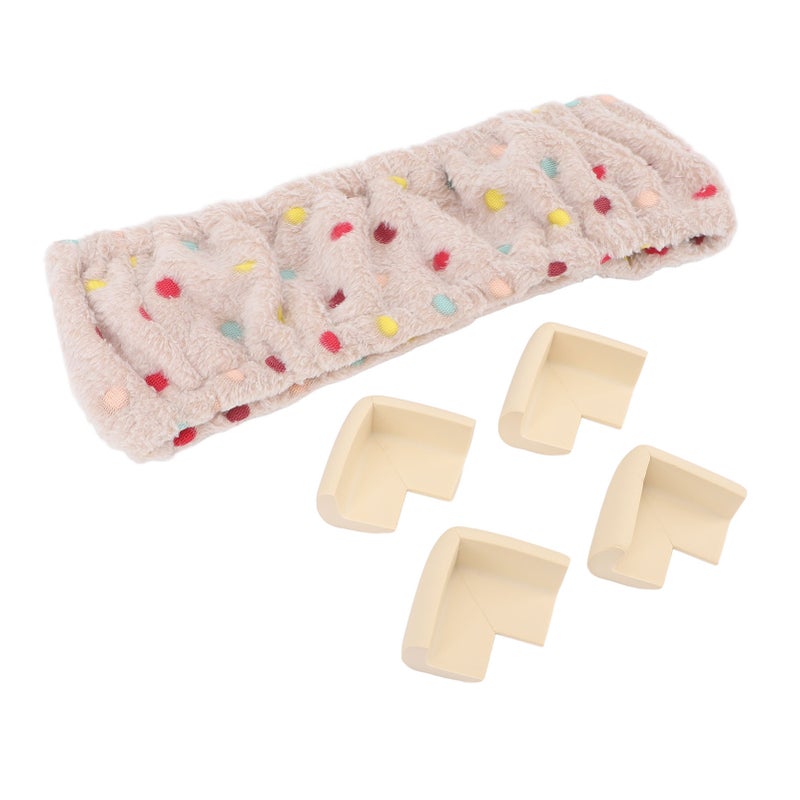 Punch Needle Frame Cover Light Khaki Cotton Plush Fabric - Soft Elastic Design Gripper Strip Frame Cover for Diy Needlework Crafting - Image 3