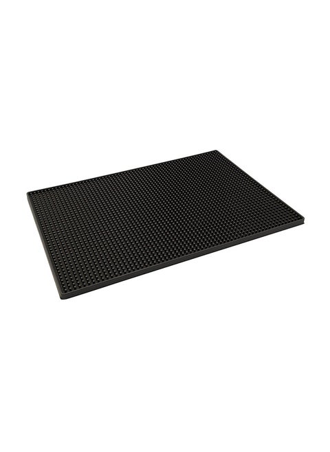High-Grade Bar Service Mat Black 45.4 x 30.8 x 1centimeter