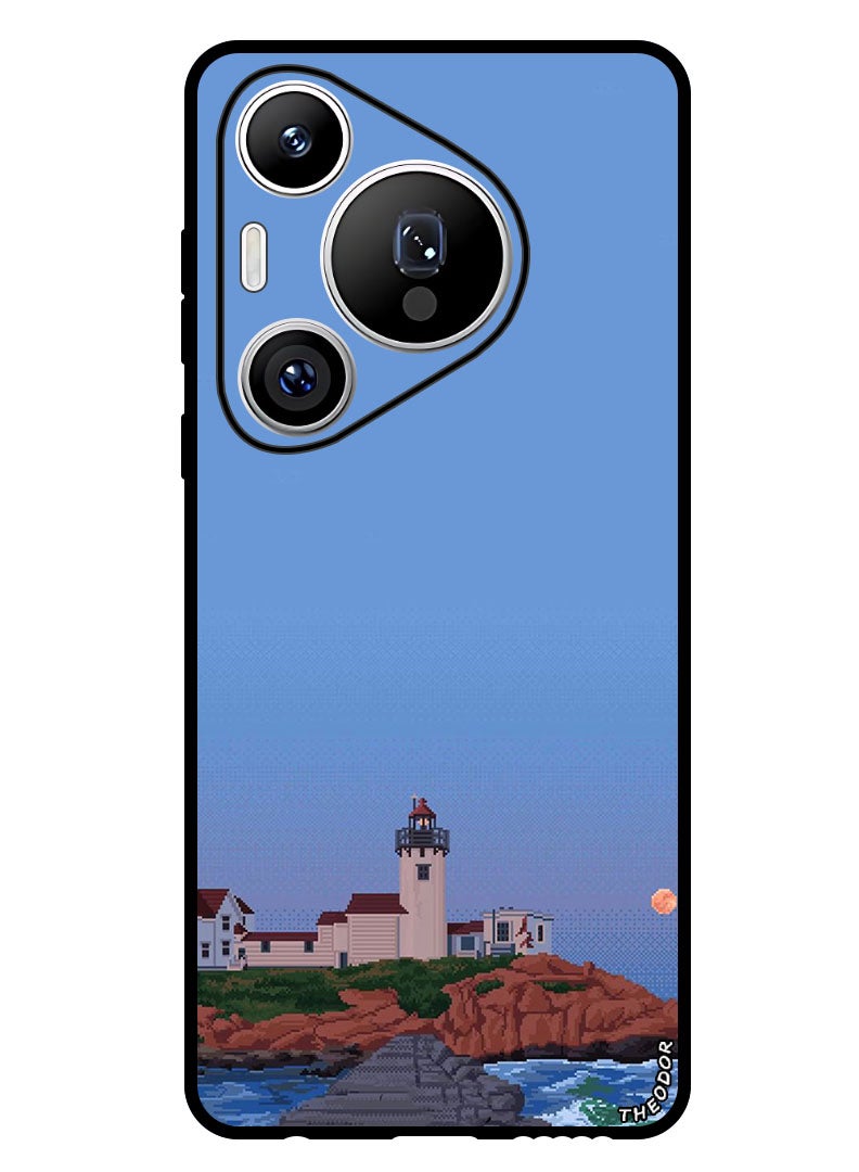 Theodor Protective Case Anti Scratch Shock Proof Bumper Cover For Huawei Pura 70 Pro Light house - Image 1