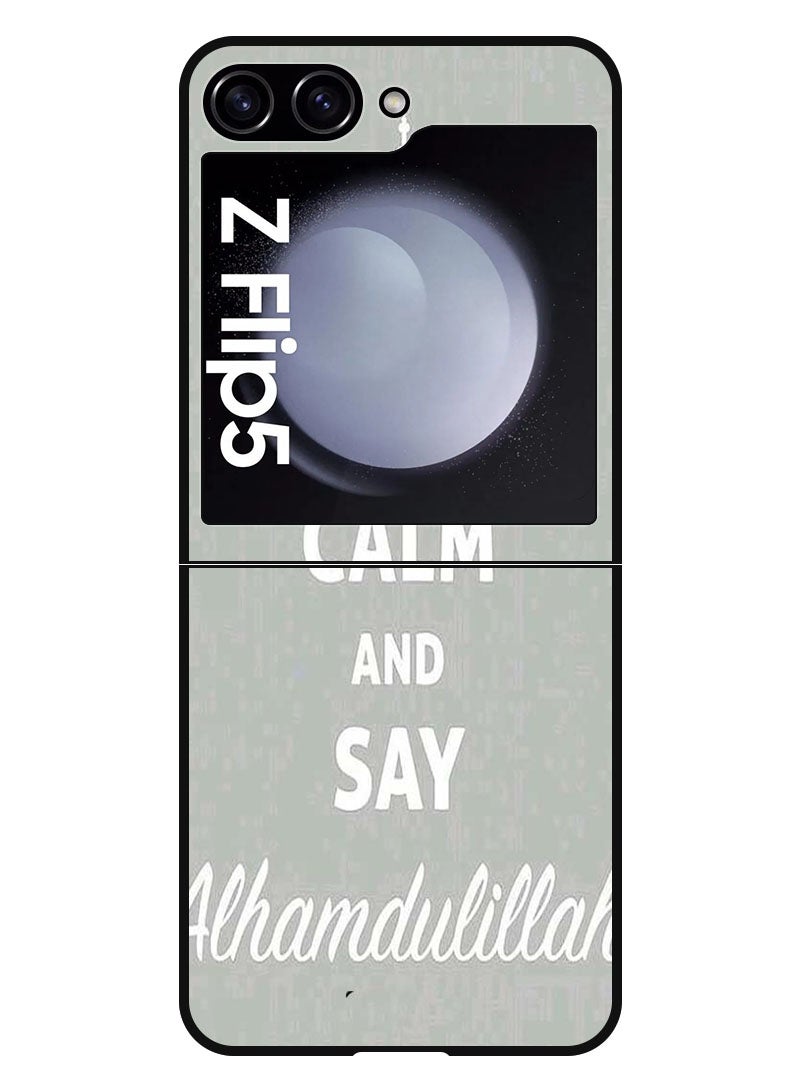 Theodor Protective Case Anti Scratch Shock Proof Bumper Cover For Samsung Galaxy Z Flip 5 Keep Calm - Image 1