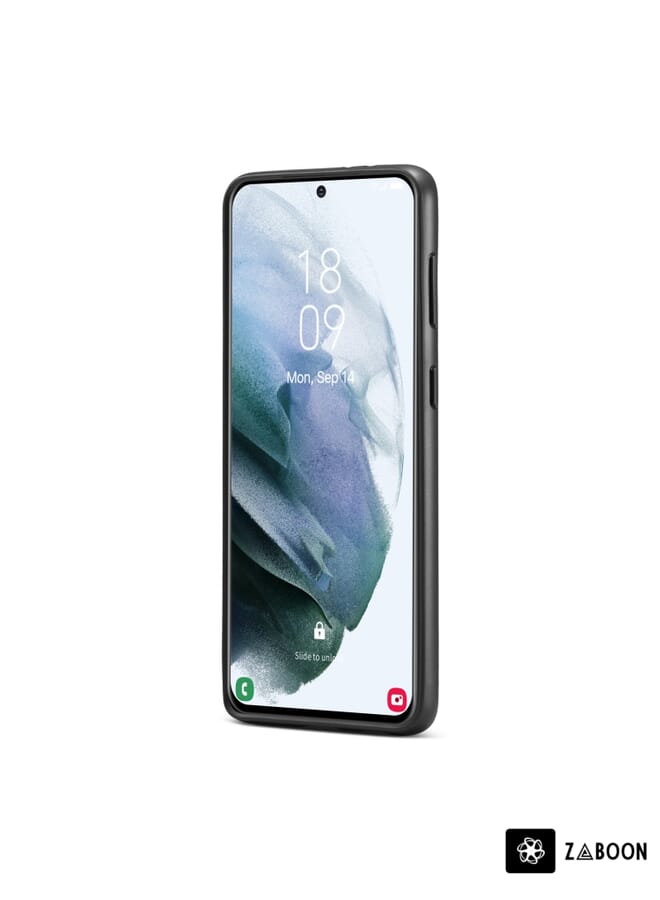 Zaboon Protective Case For Samsung Galaxy S21 5G Fierre Shann Leather Texture Phone Back Cover Case - Image 3