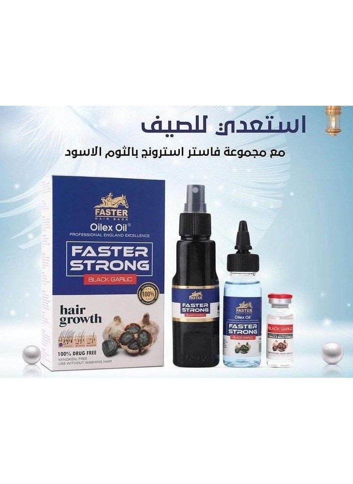 Faster - Faster Strong Black Garlic Oilex Oil Hair Growth -100 Ml - Image 1