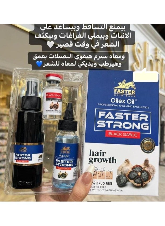 Faster - Faster Strong Black Garlic Oilex Oil Hair Growth -100 Ml - Image 1