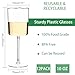 Ciaell 12 Pack Plastic Wine Glasses 10 Oz Plastic Wine Glasses with Stem Gold Rim Disposable Cups for Parties Weddings Poolside Toasting Outdoors - Image 4