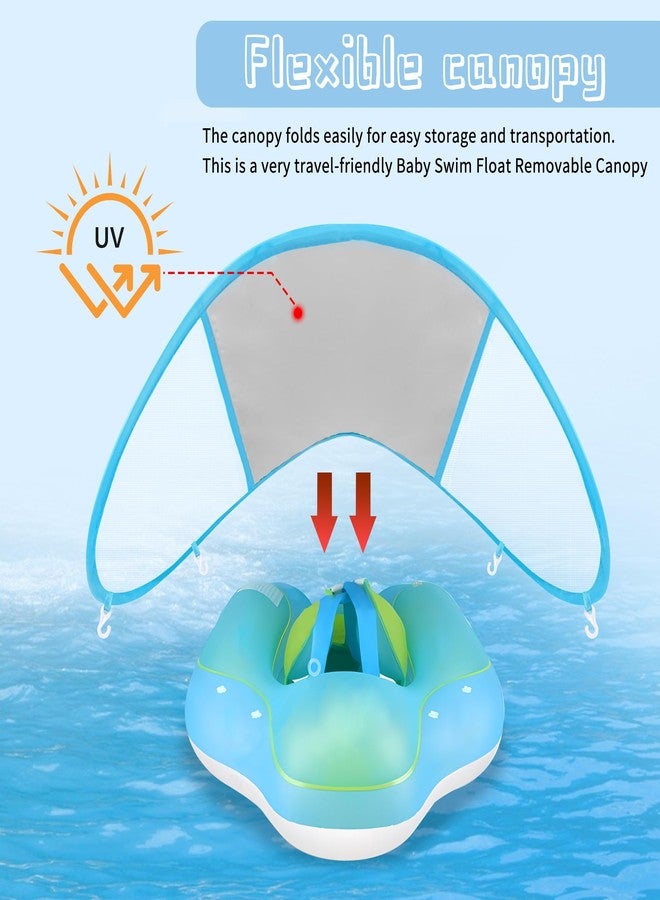 Adnee 2 Pack Baby Swim Float Removable Canopy-Sun Protection Canopy for Baby-UPF50+ Proof Canopy-Sunscreen Coating,Compatible for Mambobaby Floats - Image 3