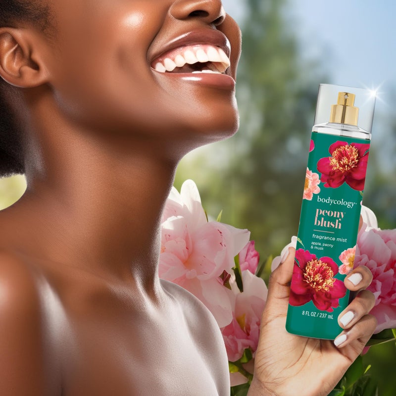 Bodycology باديكولوجي رذاذ الجسم المعطر طويل الأمد، بلش الفاوانيا، 8 أونصة سائلة - Image 5