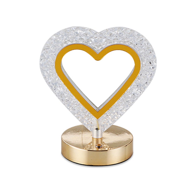 Crystal Table Lamp: Type 3 High-Quality Crystal Soft Uniform Light - Rechargeable Built-In Battery Eye Protection Lamp for Bedroom Reading Romantic Gifting - Image 1