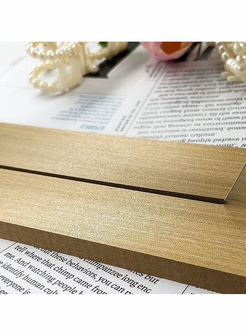 Excefore Irregular Mirror Decorative Desk Tabletop Acrylic Mirror With Wooden Wall-Mount Frameless Makeup Mirror Odd Shaped Mirror For Living Room Bedroom Entryway Bathroom Home Decor - Image 3