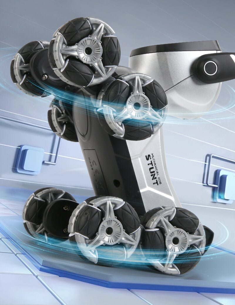 All-terrain rc stunt dog robot dual control gestures and remote control - Image 4