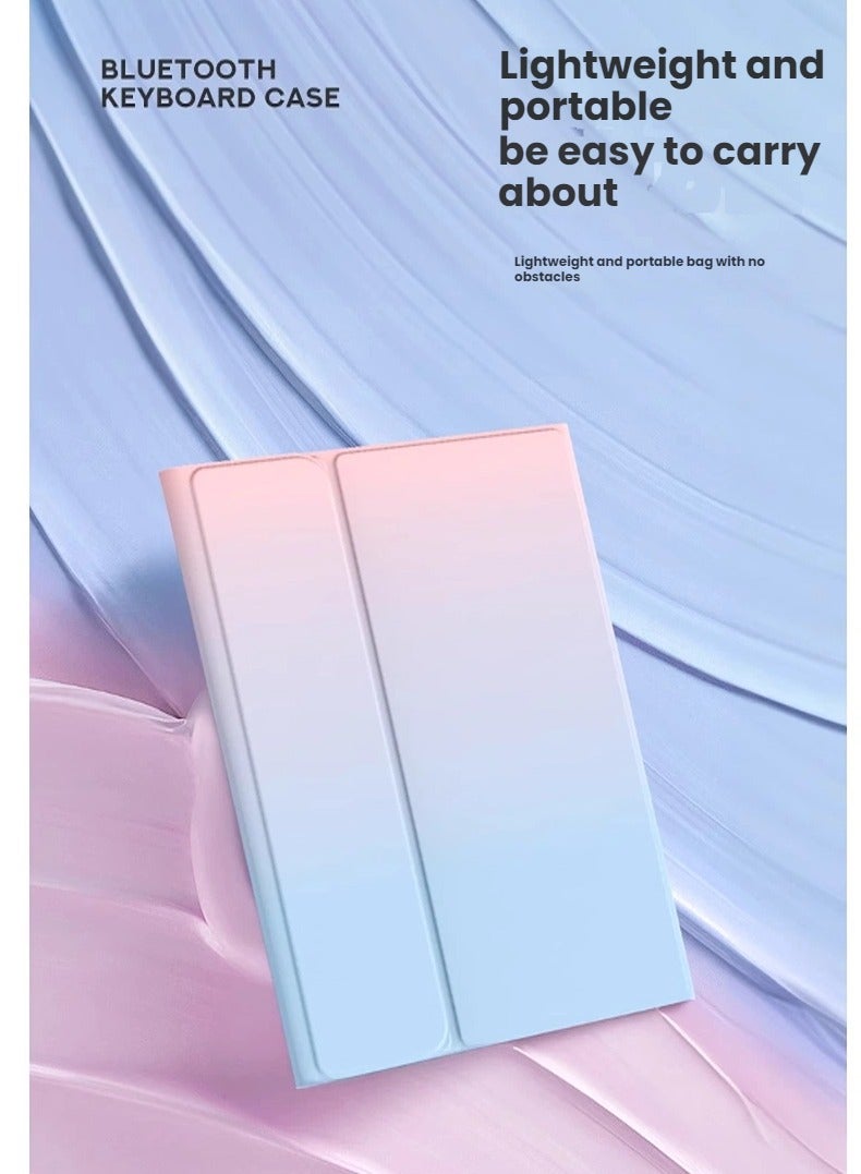 general Suitable for Honor Pad 9 Tablet Keyboard Protective Case Gradient Leather Case with Mouse Essential for Office and Study - Image 5