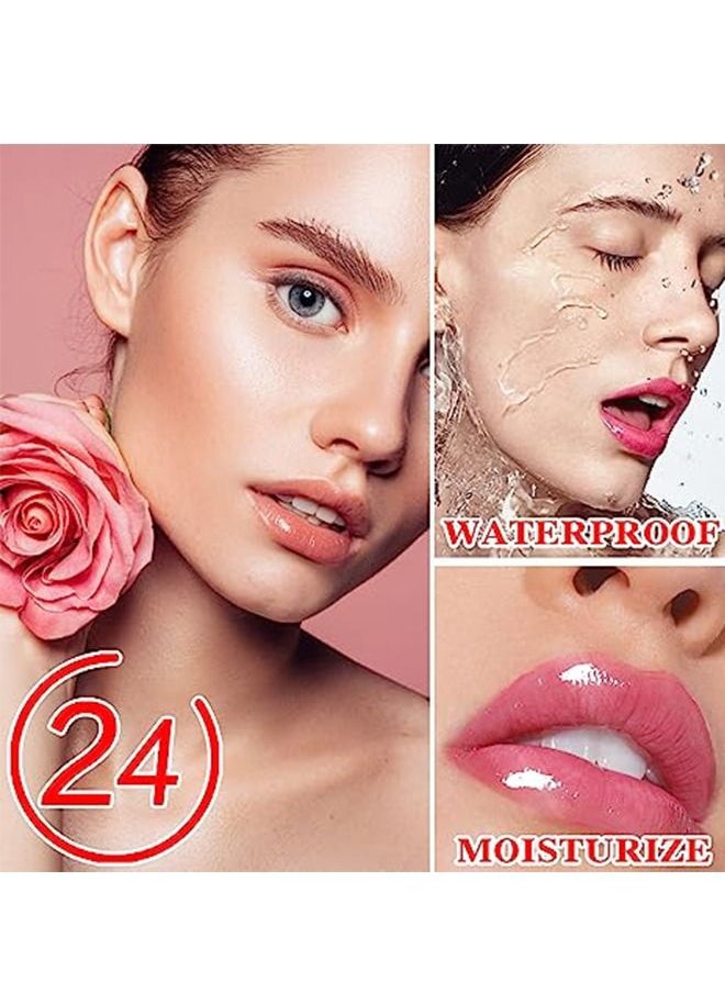 emaymei Jelly Clear Crystal Flower Magic Lipstick，Long Lasting Nutritious Lip Balm Lips Moisturizer Temperature Color Change Lipgloss 03  - Image 5